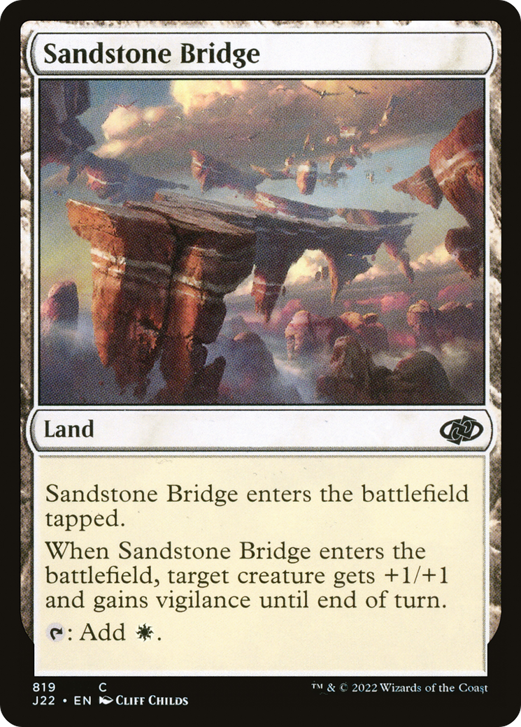 Sandstone Bridge (J22-819) [Jumpstart 2022] MTG Single Wizards of the Coast