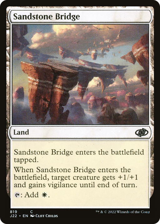 Sandstone Bridge (J22-819) [Jumpstart 2022] MTG Single Wizards of the Coast