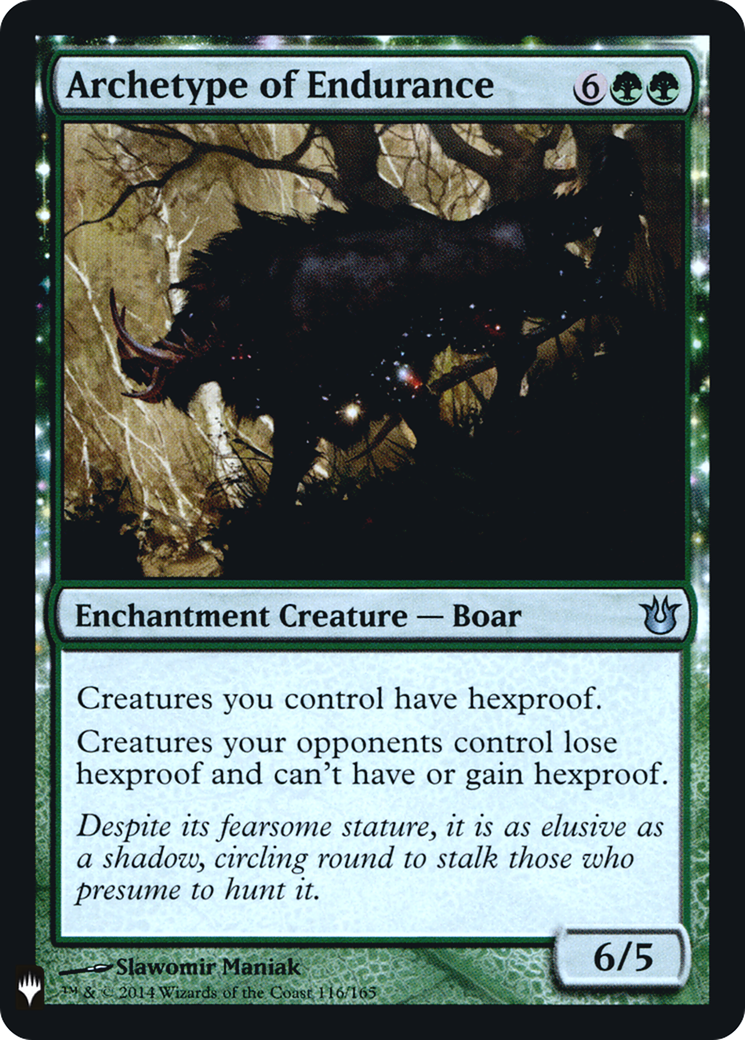 Archetype of Endurance (LIST-116) [Mystery Booster] The List Foil MTG Single Wizards of the Coast