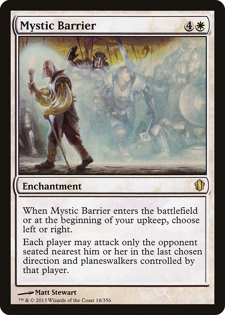 Mystic Barrier (C13-018) [Commander 2013] MTG Single Wizards of the Coast