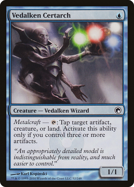 Vedalken Certarch (SOM-052) [Scars of Mirrodin] MTG Single Wizards of the Coast