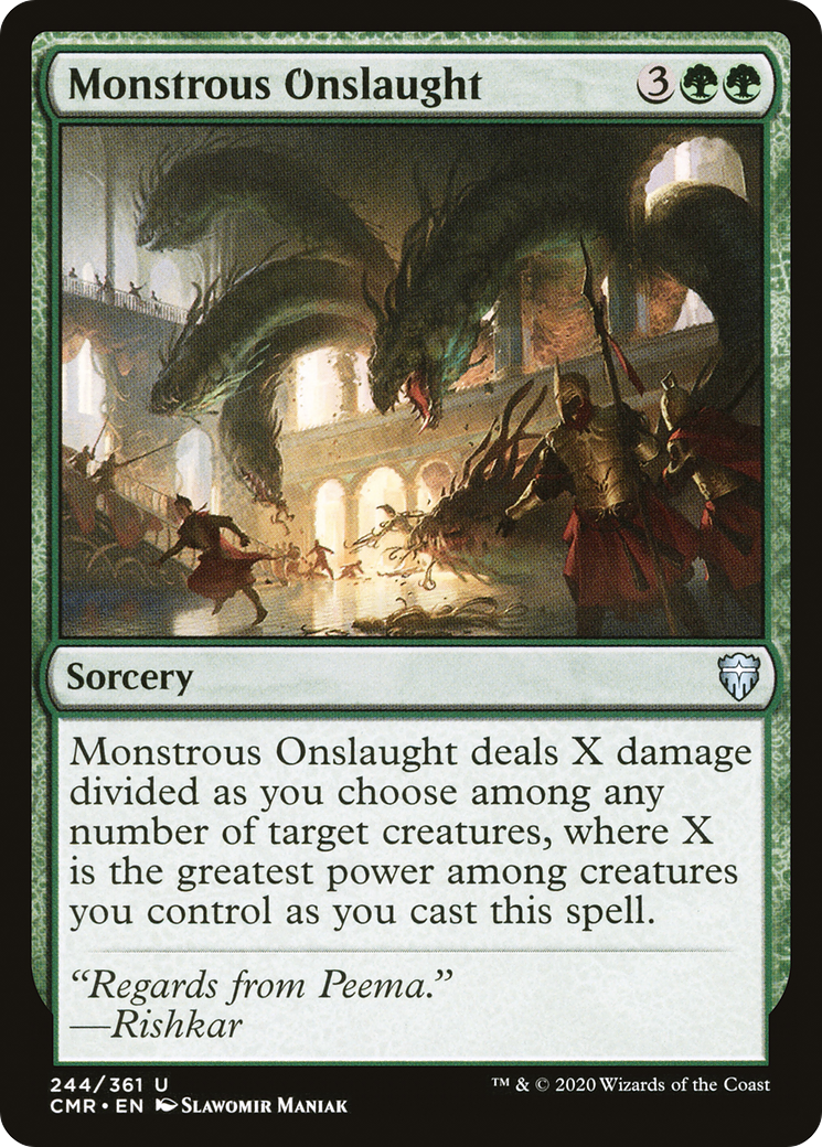 Monstrous Onslaught (CMR-244) [Commander Legends] MTG Single Wizards of the Coast