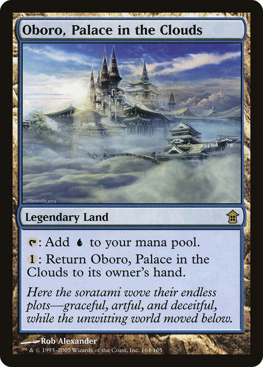 Oboro, Palace in the Clouds (SOK-164) [Saviors of Kamigawa] Foil MTG Single Wizards of the Coast