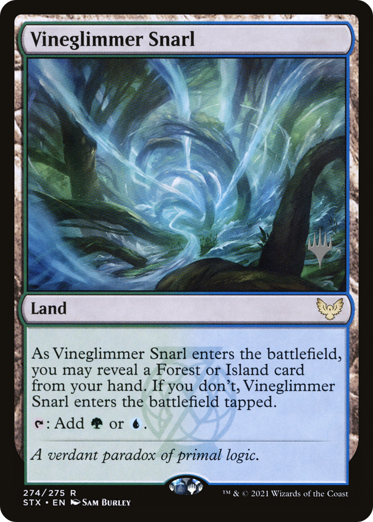 Vineglimmer Snarl (PPSTX-274) [Strixhaven: School of Mages Promos] MTG Single Wizards of the Coast