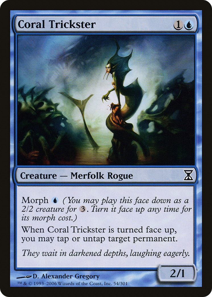 Coral Trickster (TSP-054) [Time Spiral] Foil MTG Single Wizards of the Coast