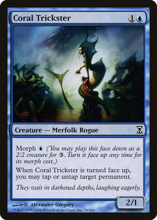 Coral Trickster (TSP-054) [Time Spiral] Foil MTG Single Wizards of the Coast
