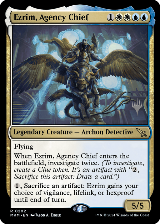 Ezrim, Agency Chief (PPMKM-202) [Murders at Karlov Manor Promos] MTG Single Wizards of the Coast