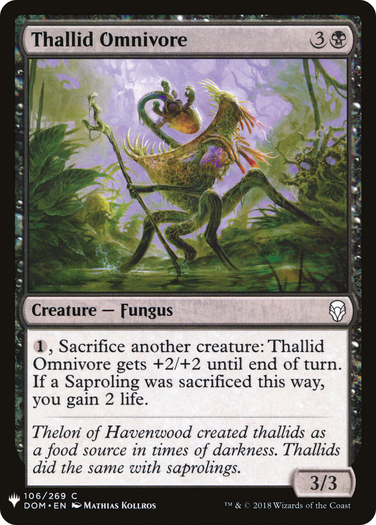 Thallid Omnivore (LIST-DOM-106) [Mystery Booster] The List MTG Single Wizards of the Coast