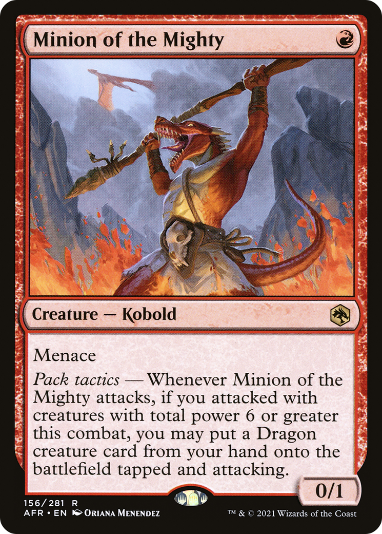 Minion of the Mighty (AFR-156) [Adventures in the Forgotten Realms] Foil MTG Single Wizards of the Coast