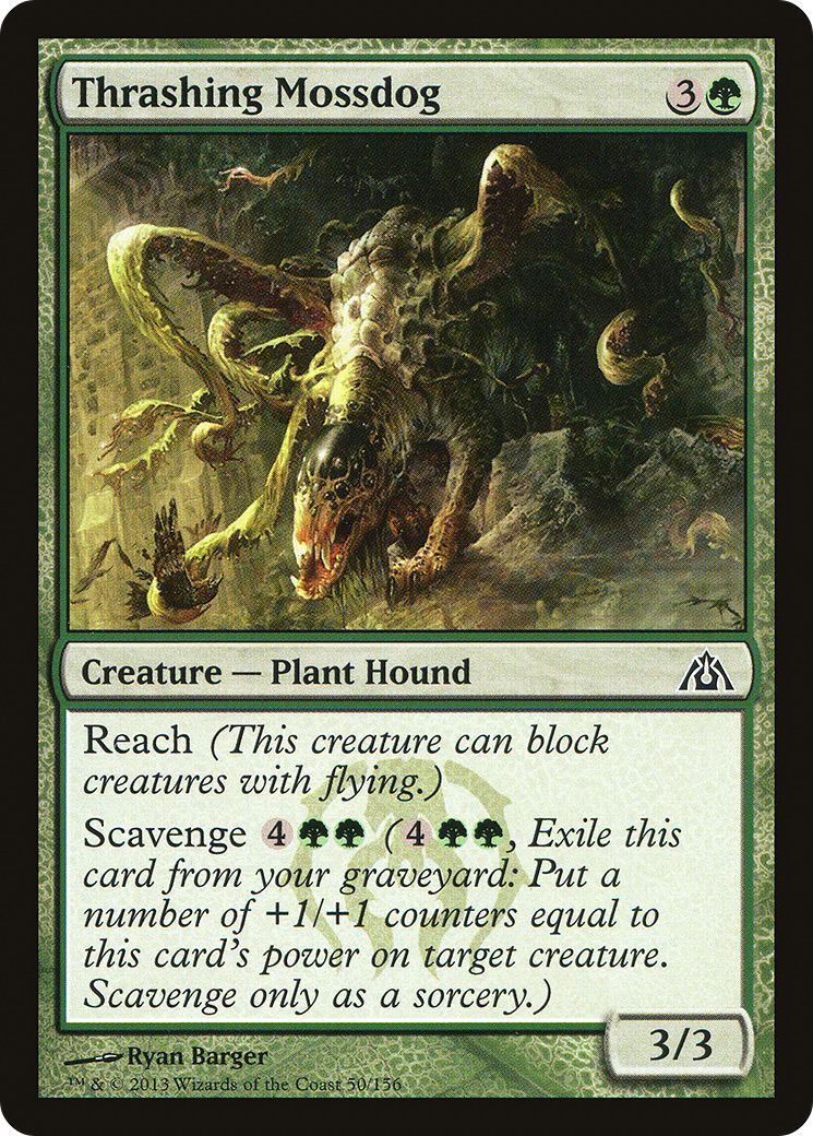 Thrashing Mossdog (DGM-050) [Dragon's Maze] Foil MTG Single Wizards of the Coast