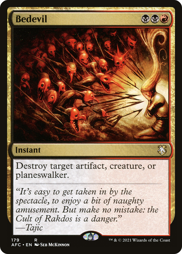 Bedevil (AFC-179) [Forgotten Realms Commander] MTG Single Wizards of the Coast