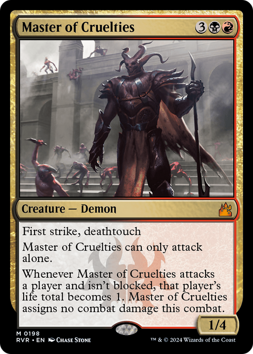 Master of Cruelties (RVR-198) [Ravnica Remastered] Foil MTG Single Wizards of the Coast