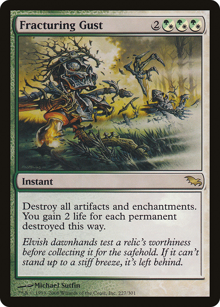 Fracturing Gust (SHM-227) [Shadowmoor] Foil MTG Single Wizards of the Coast