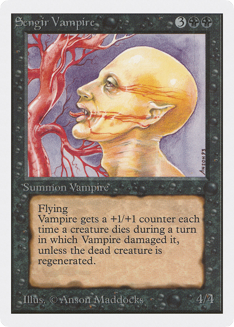Sengir Vampire (2ED-128) [Oldschool] Unlimited Edition MTG Single Wizards of the Coast