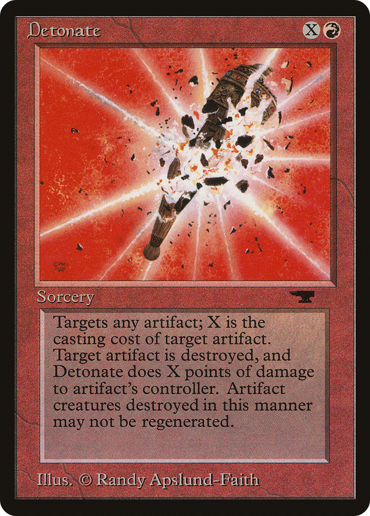 Detonate (ATQ-) [Oldschool] Antiquities MTG Single Wizards of the Coast
