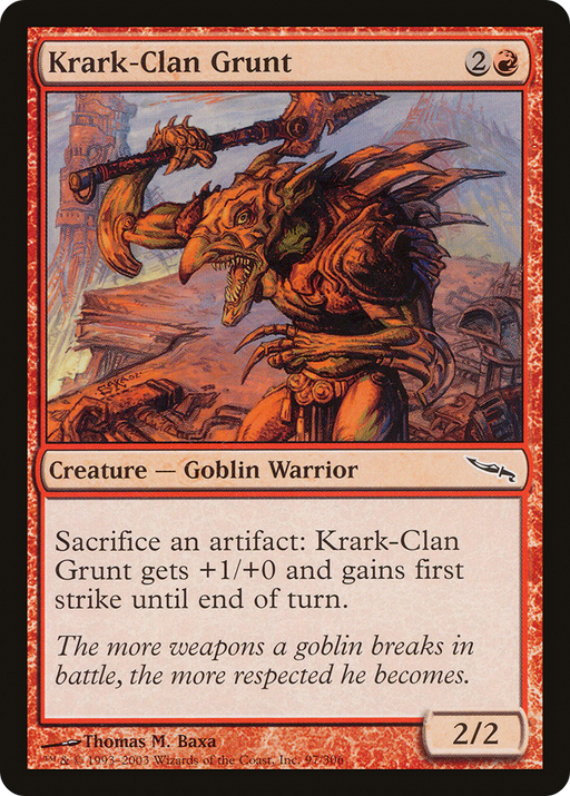 Krark-Clan Grunt (MRD-097) [Mirrodin] MTG Single Wizards of the Coast