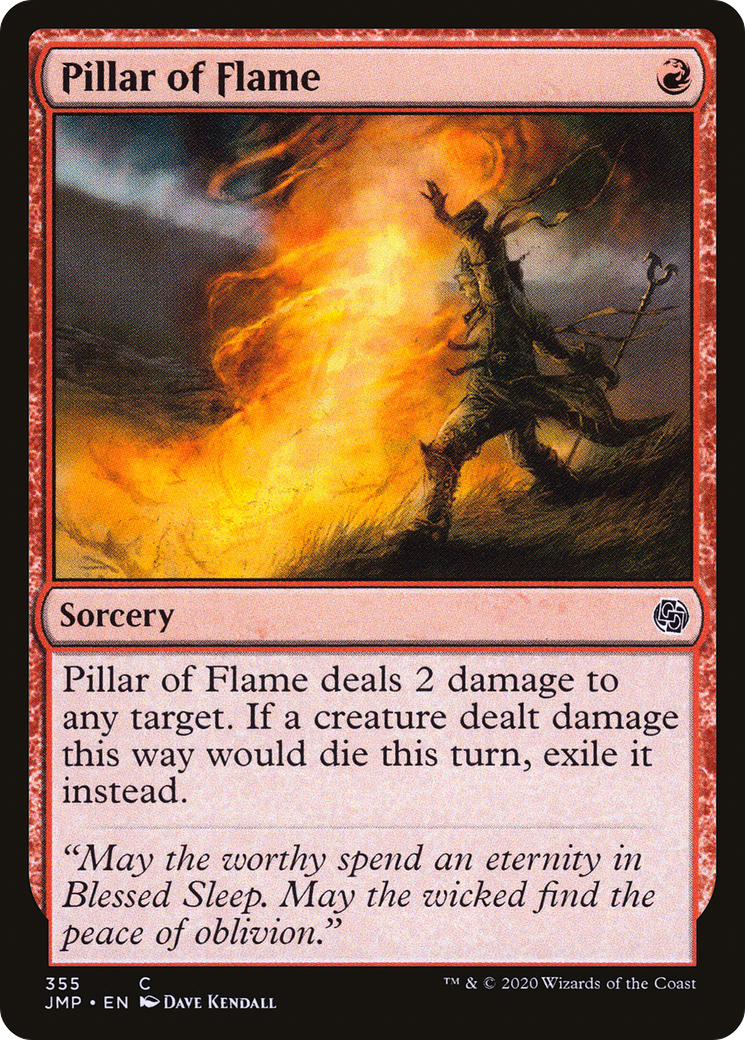 Pillar of Flame (JMP-355) [Jumpstart] MTG Single Wizards of the Coast