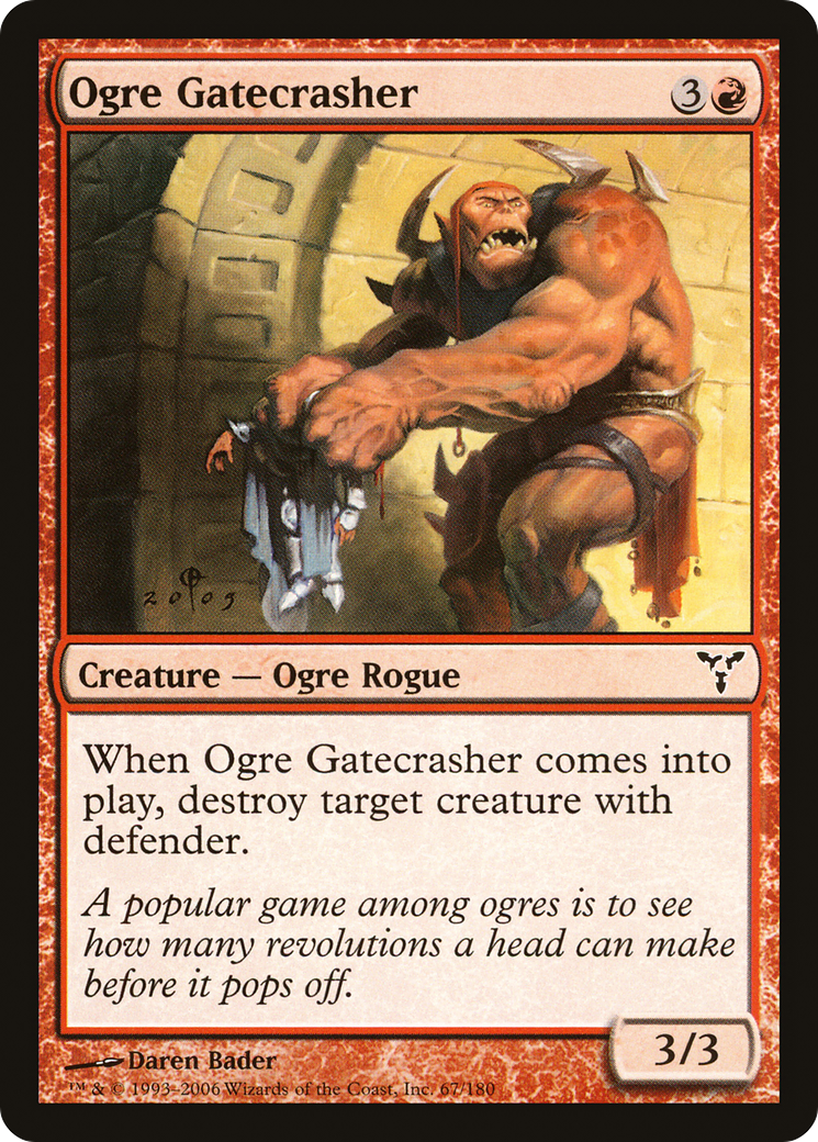 Ogre Gatecrasher (DIS-067) [Dissension] Foil MTG Single Wizards of the Coast