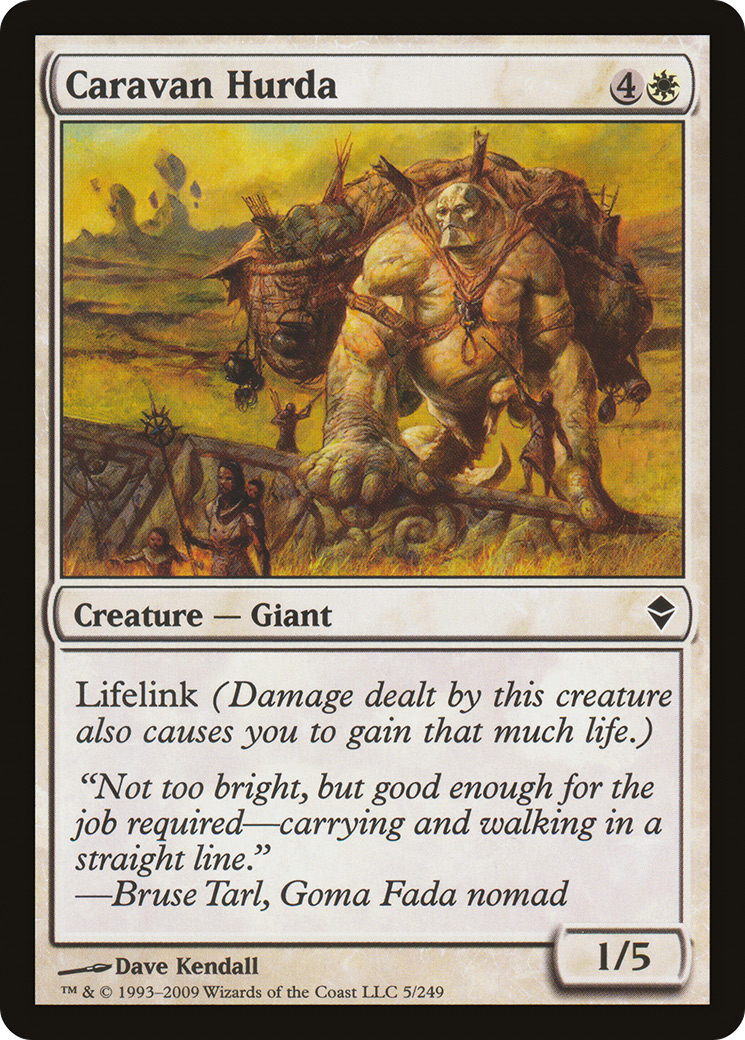 Caravan Hurda (ZEN-005) [Zendikar] Foil MTG Single Wizards of the Coast