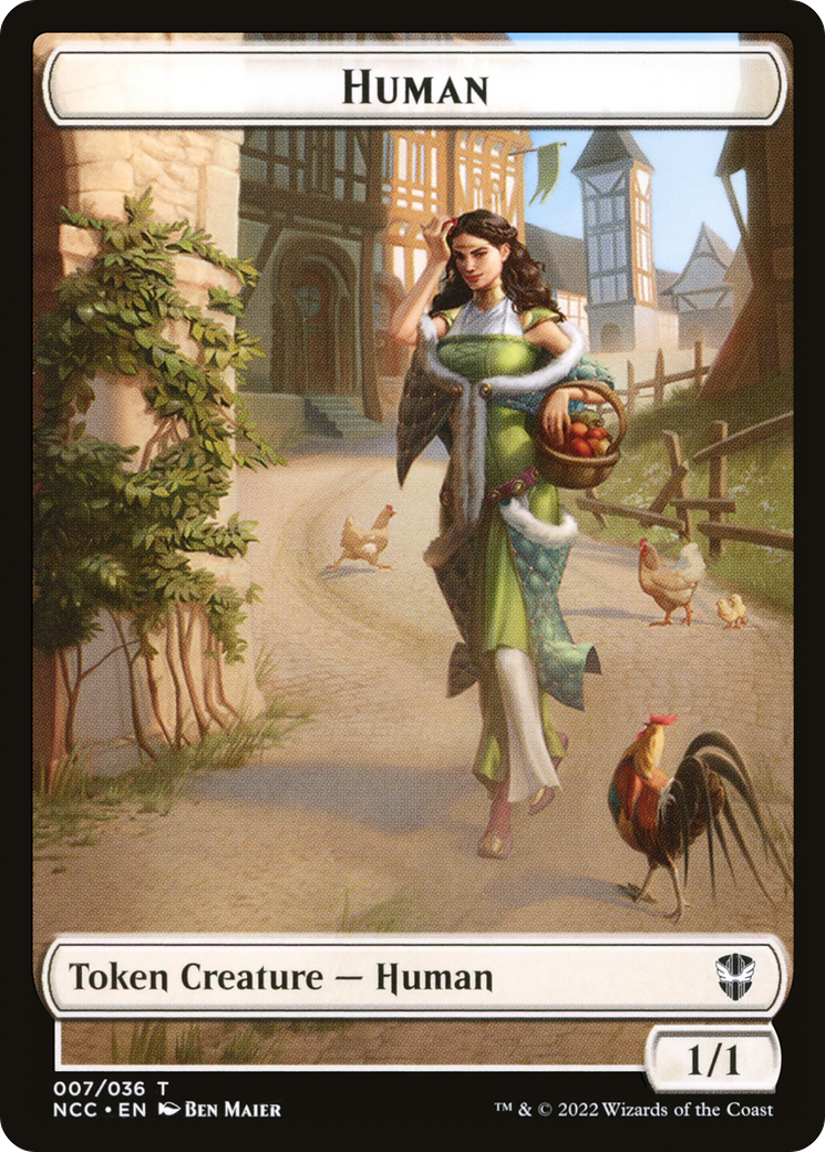 Human (TNCC-007) [Tokens] New Capenna Commander Tokens Foil MTG Single Wizards of the Coast