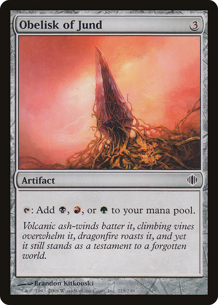 Obelisk of Jund (ALA-215) [Shards of Alara] Foil MTG Single Wizards of the Coast
