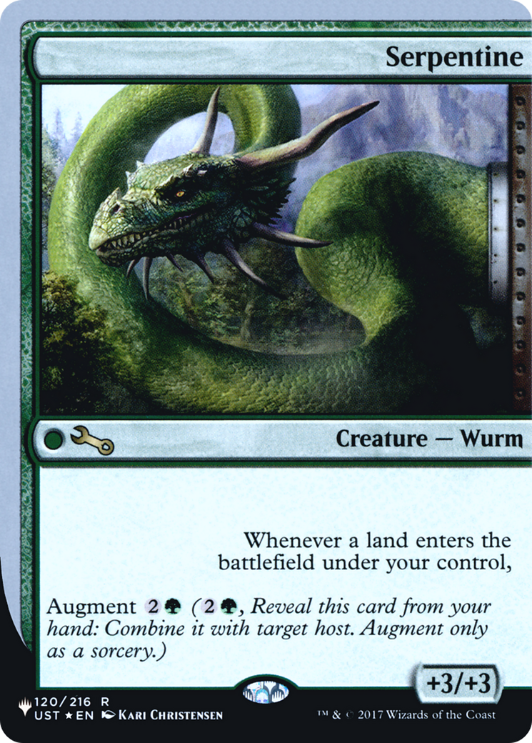 Serpentine (LIST-041) [Mystery Booster] The List (Unfinity Foil Edition) Foil MTG Single Wizards of the Coast