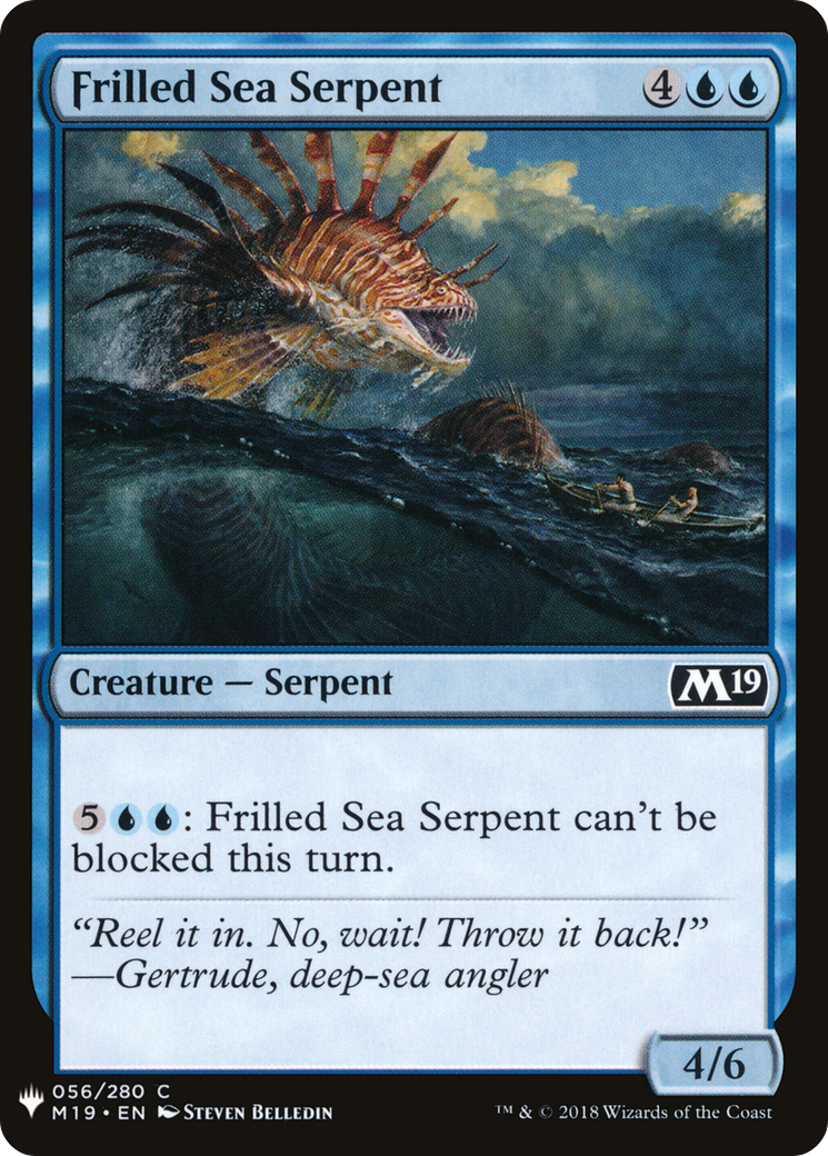 Frilled Sea Serpent (LIST-056) [Mystery Booster] The List MTG Single Wizards of the Coast