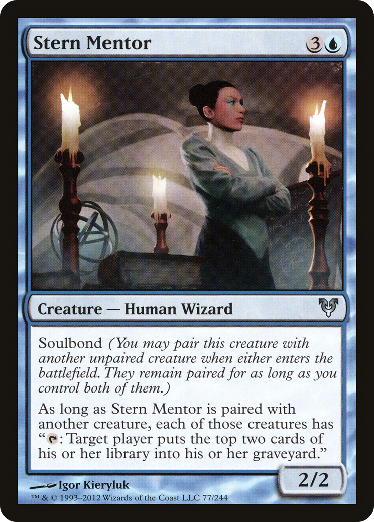 Stern Mentor (AVR-077) [Avacyn Restored] MTG Single Wizards of the Coast