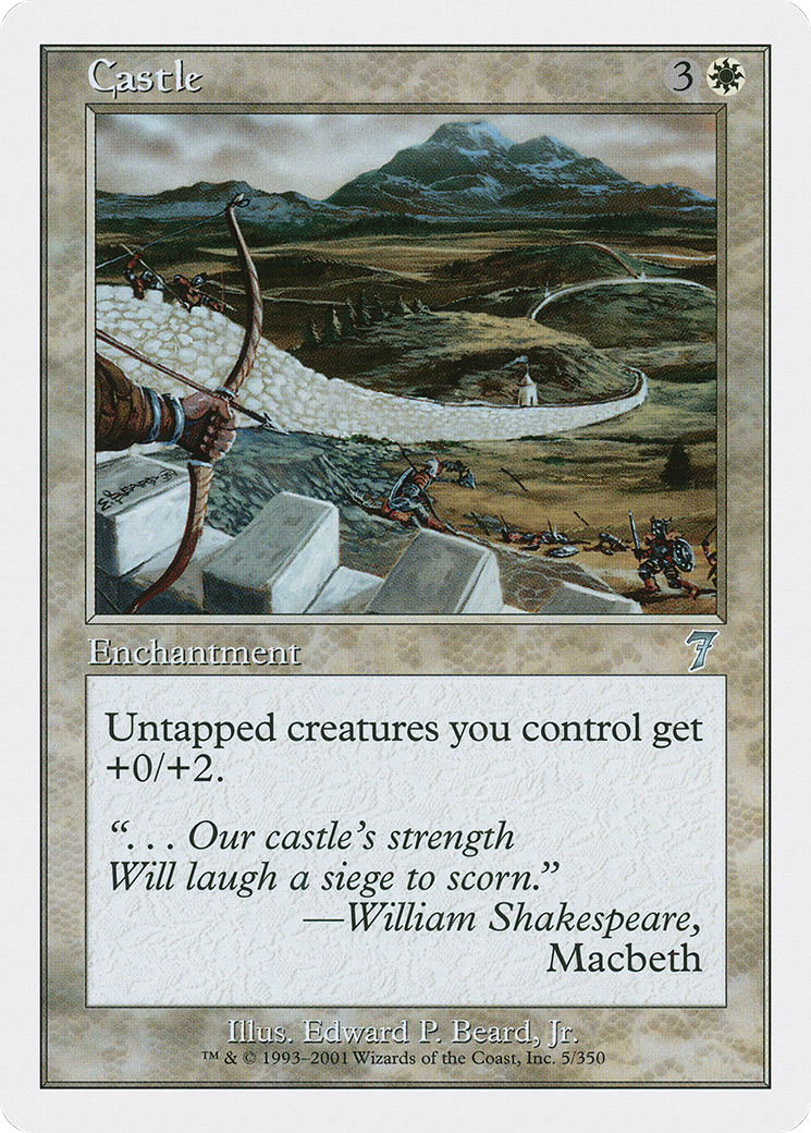 Castle (7ED-005) [7th Edition] Foil MTG Single Wizards of the Coast