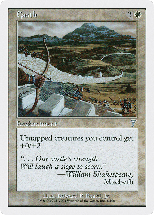 Castle (7ED-005) [7th Edition] Foil MTG Single Wizards of the Coast