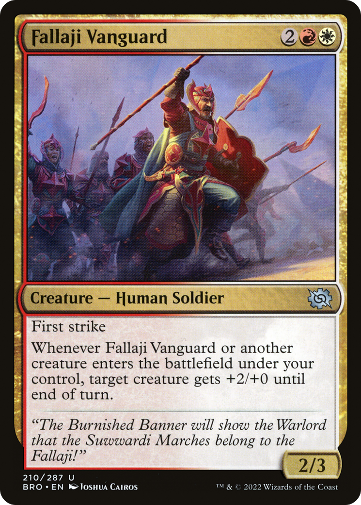 Fallaji Vanguard (BRO-210) [The Brothers' War] Foil MTG Single Wizards of the Coast