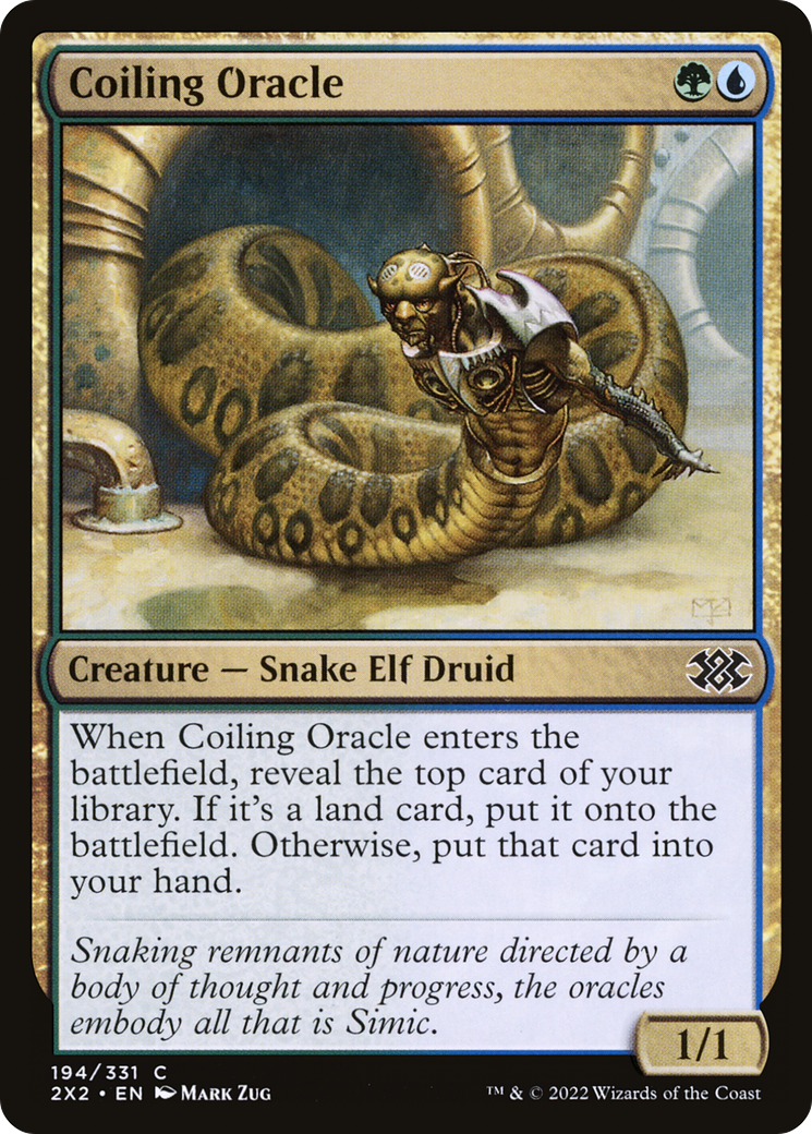 Coiling Oracle (2X2-194) [Double Masters 2022] MTG Single Wizards of the Coast