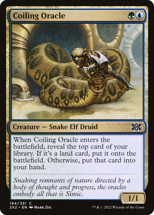 Coiling Oracle (2X2-194) [Double Masters 2022] MTG Single Wizards of the Coast