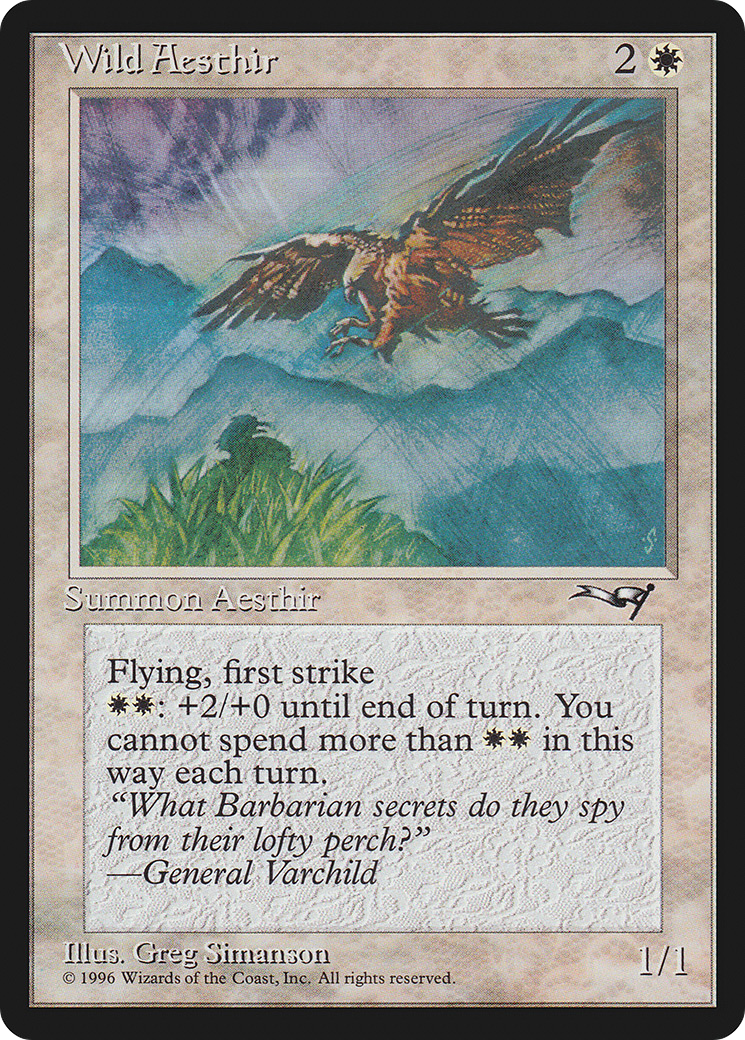 Wild Aesthir (ALL-21B) [Alliances] MTG Single Wizards of the Coast