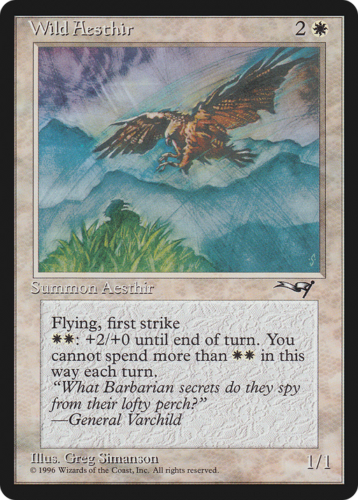 Wild Aesthir (ALL-21B) [Alliances] MTG Single Wizards of the Coast