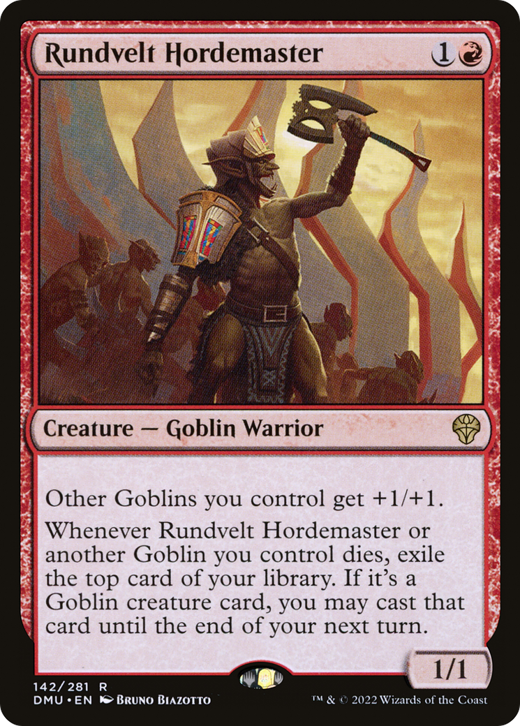 Rundvelt Hordemaster (DMU-142) [Dominaria United] MTG Single Wizards of the Coast