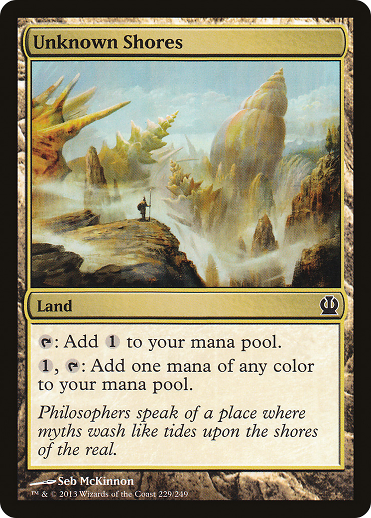 Unknown Shores (THS-229) [Theros] Foil MTG Single Wizards of the Coast