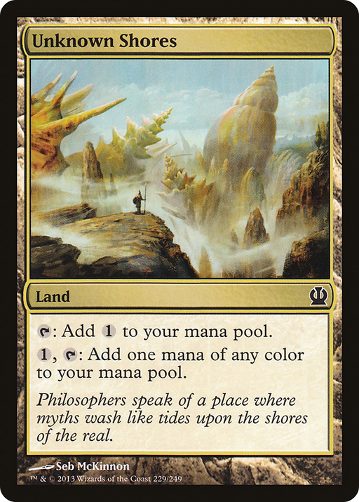 Unknown Shores (THS-229) [Theros] Foil MTG Single Wizards of the Coast