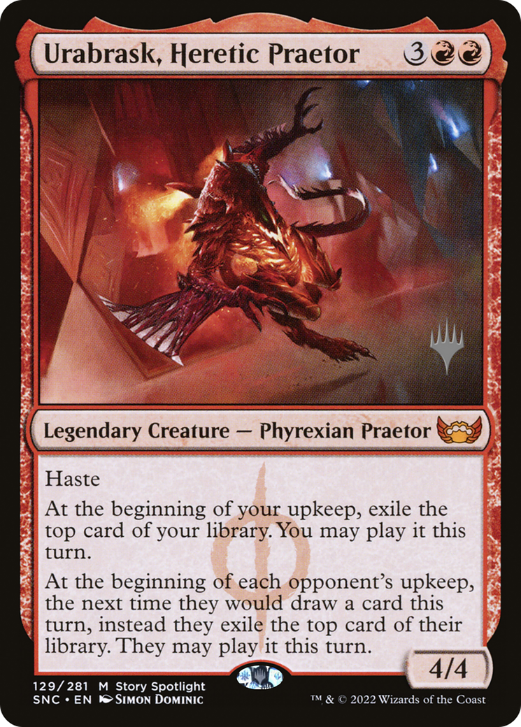 Urabrask, Heretic Praetor (PPSNC-129) [Streets of New Capenna Promos] MTG Single Wizards of the Coast