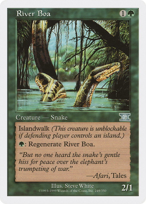 River Boa (6ED-249) [Classic Sixth Edition] MTG Single Wizards of the Coast