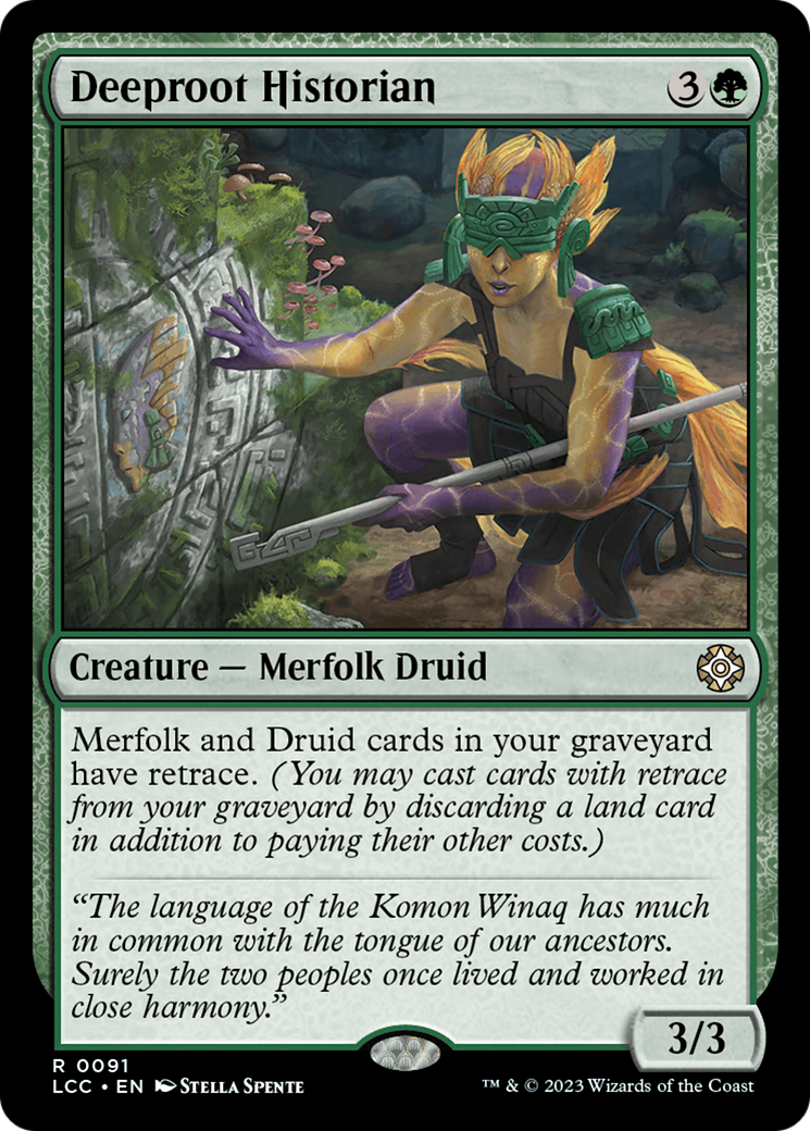 Deeproot Historian (LCC-091) [The Lost Caverns of Ixalan Commander] MTG Single Wizards of the Coast