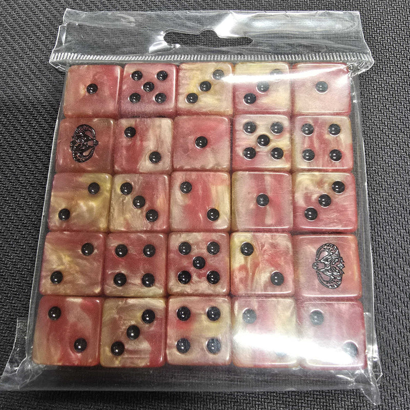 Baron of Dice: "Fire Demon" 25x16mm Square Corner Dice Dice & Gaming Accessories Baron of Dice