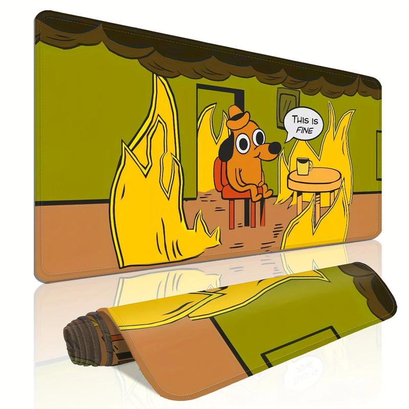 This Is Fine Meme Playmat 30cm x 80cm Playmats Taps Imports