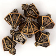 Seriously Good Dice: Hollow Metal 7 Die Set "Revealing Lantern" Dice & Gaming Accessories Taps Imports