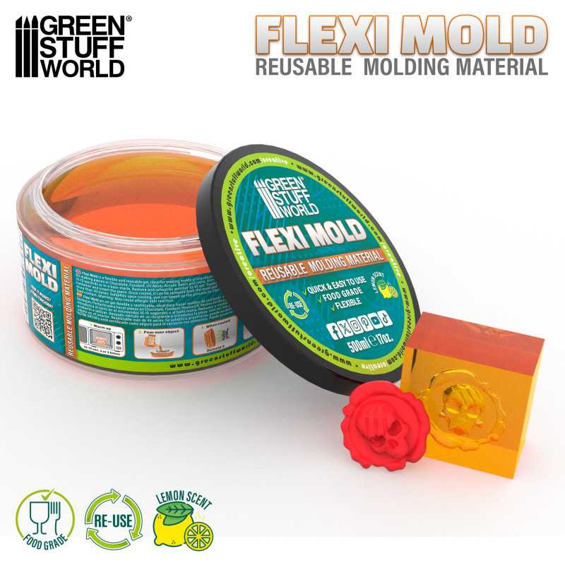 Green Stuff World: Flexi Mold - Reusable Molding Material Model Tools & Glue Green Stuff World