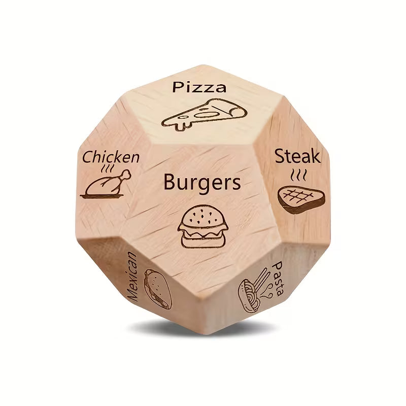 Seriously Good Dice: Wood D12 Food Choice Dice Dice & Gaming Accessories Taps Imports