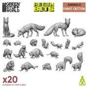Green Stuff World: 3D printed set - Forest Animals Model Tools & Glue Green Stuff World