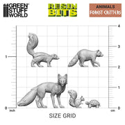 Green Stuff World: 3D printed set - Forest Animals Model Tools & Glue Green Stuff World