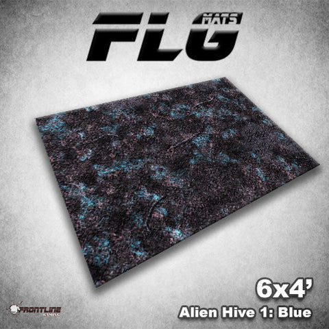 Frontline Gaming: Mats - Alien Hive Blue 44"x60" Gaming Mat FLG