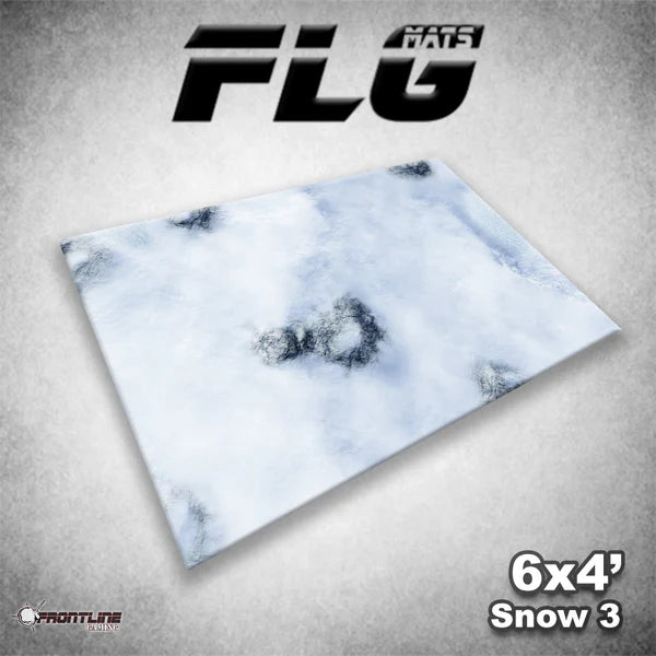 Frontline Gaming: Mats - Snow 3 6'x4' Gaming Mat FLG